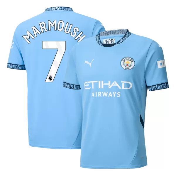 [Super Quality] Men's Manchester City MARMOUSH #7 Home Soccer Jersey 2024/25 - thejerseys