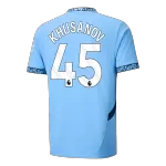 [Super Quality] Men's Manchester City KHUSANOV #45 Home Soccer Jersey 2024/25 - thejerseys