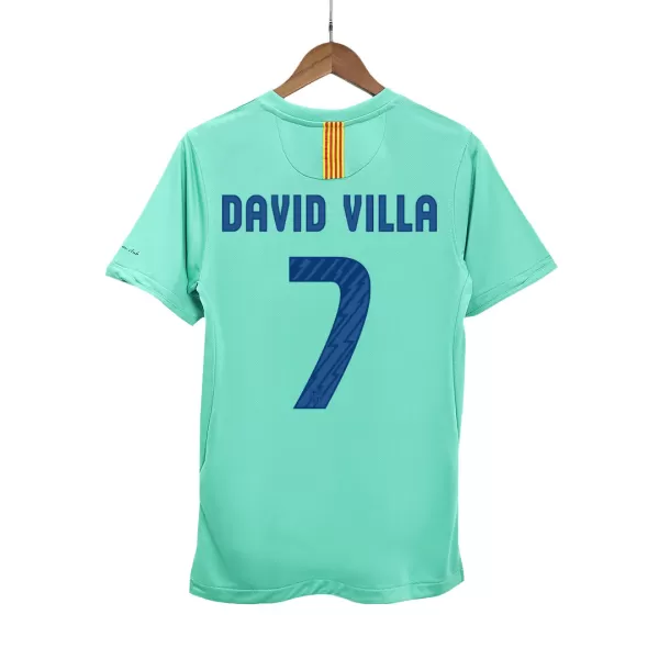 Barcelona DAVID VILLA #7 Away Retro Soccer Jersey 2010/11 - thejerseys