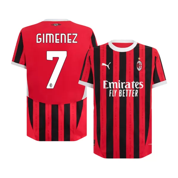 AC Milan GIMENEZ #7 Home Match Jersey 2024/25 - thejerseys