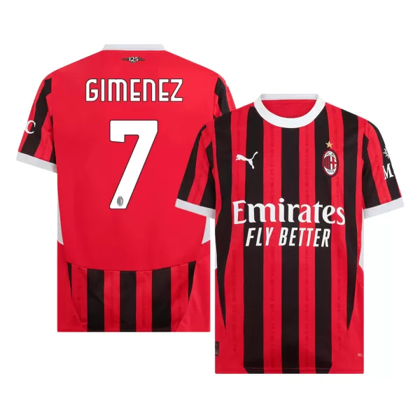 Men's AC Milan GIMENEZ #7 Home Soccer Jersey 2024/25 - thejerseys