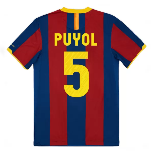 PUYOL #5 Classic Barcelona Home Jersey 2010/11 - thejerseys