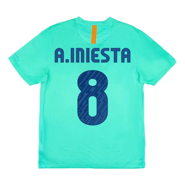 Barcelona A.INIESTA #8 Away Retro Soccer Jersey 2010/11 - thejerseys