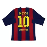 Barcelona MESSI #10 Home Retro Long Sleeve Soccer Jersey 2014/15 - thejerseys