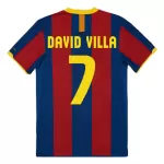 DAVID VILLA #7 Classic Barcelona Home Jersey 2010/11 - thejerseys