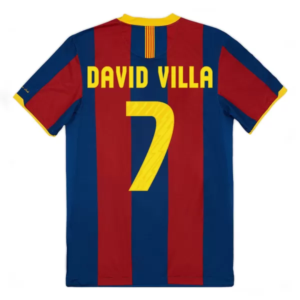 Barcelona DAVID VILLA #7 Home Retro Soccer Jersey 2010/11 - thejerseys