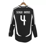 SERGIO RAMOS #4 Classic Real Madrid Away Long Sleeve Jersey 2006/07 - thejerseys