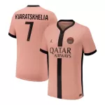 Men's PSG KVARATSKHELIA #7 Third Away Soccer Jersey 2024/25 - thejerseys