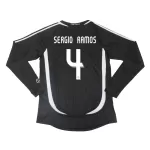 SERGIO RAMOS #4 Classic Real Madrid Away Long Sleeve Jersey 2006/07 - thejerseys