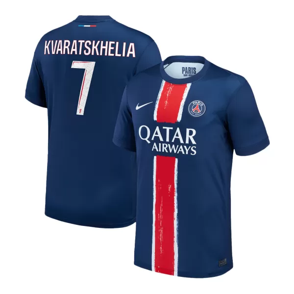 Men's PSG KVARATSKHELIA #7 Home Soccer Jersey 2024/25 - thejerseys