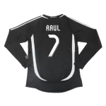 RAUL #7 Classic Real Madrid Away Long Sleeve Jersey 2006/07 - thejerseys