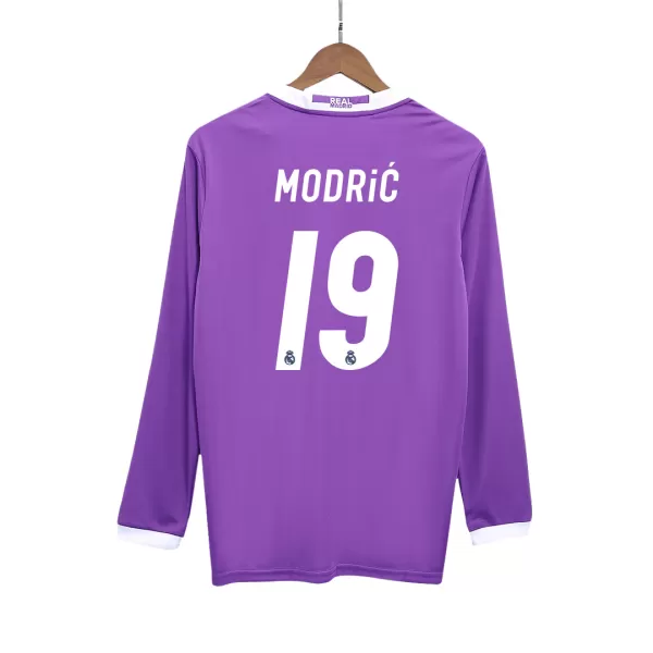 MODRIĆ #19 Classic Real Madrid Away Long Sleeve Jersey 2016/17 - thejerseys