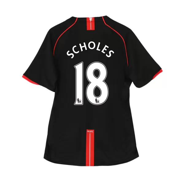 SCHOLES #18 Classic Manchester United Away Jersey 2007/08 - thejerseys