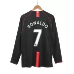 RONALDO #7 Classic Manchester United Away Long Sleeve Jersey 2007/08 - thejerseys