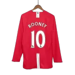 ROONEY #10 Classic Manchester United Home Long Sleeve Jersey 2007/08 - thejerseys