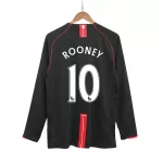 ROONEY #10 Classic Manchester United Away Long Sleeve Jersey 2007/08 - thejerseys