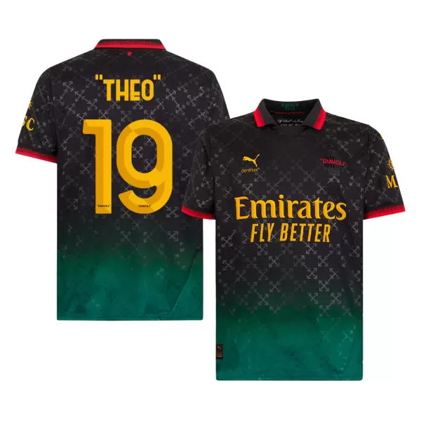 Men's AC Milan "THEO" #19 Fourth Away Soccer Jersey 2024/25 - thejerseys