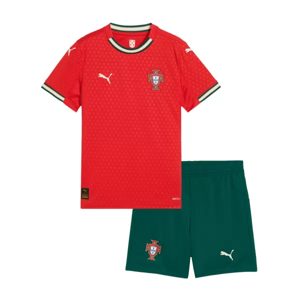 Kid's Portugal Home Jersey Kit(Jersey+Shorts) 2025 - thejerseys