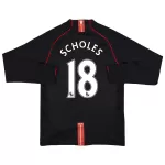 SCHOLES #18 Classic Manchester United Away Long Sleeve Jersey 2007/08 - thejerseys