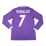 RONALDO #7 Classic Real Madrid Away Long Sleeve Jersey 2016/17 - thejerseys