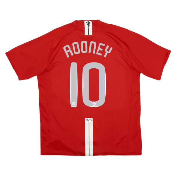 ROONEY #10 Classic Manchester United Home Jersey 2007/08 - UCL Final - thejerseys