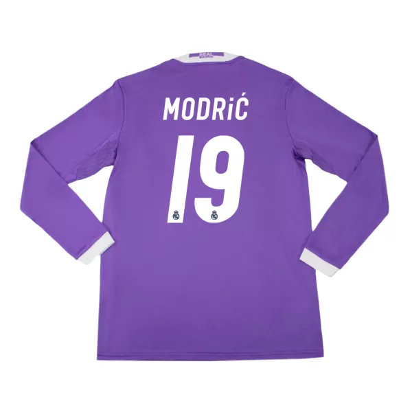 MODRIĆ #19 Classic Real Madrid Away Long Sleeve Jersey 2016/17 - thejerseys