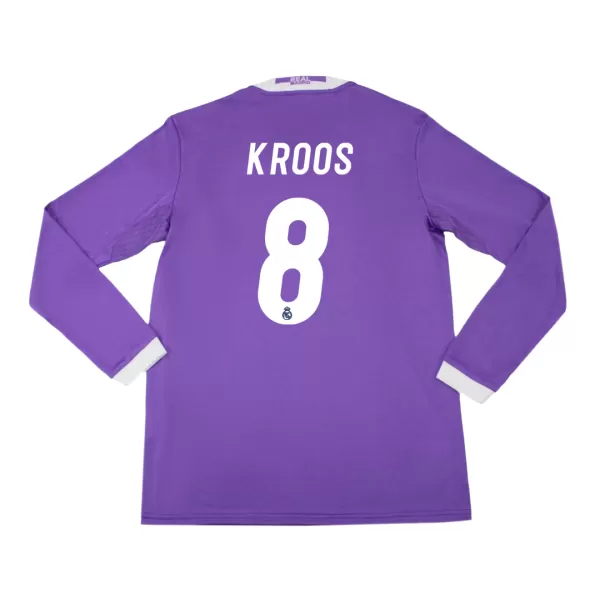 KROOS #8 Classic Real Madrid Away Long Sleeve Jersey 2016/17 - thejerseys