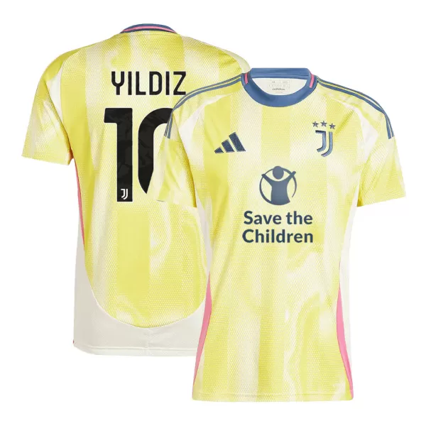 Men's Juventus YILDIZ #10 Away Soccer Jersey 2024/25 - Save The Children Sponsor - thejerseys