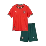 Kid's Portugal Home Jersey Kit(Jersey+Shorts) 2025 - thejerseys