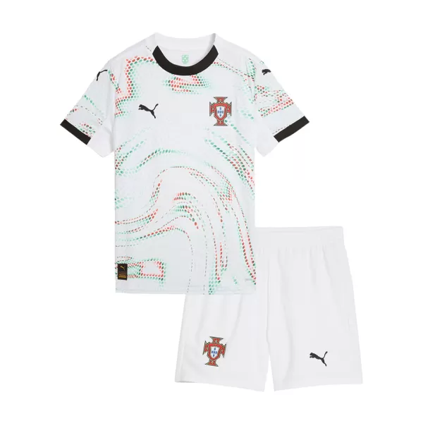 Kid's Portugal Away Jersey Kit(Jersey+Shorts) 2025 - thejerseys