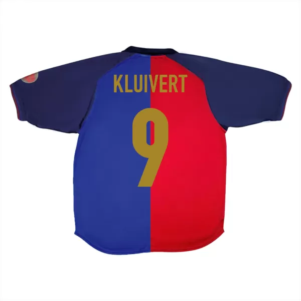 KLUIVERT #9 Classic Barcelona Home Jersey 1999/00 - 100th Anniversary - thejerseys