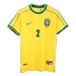 CAFU #2 Classic Brazil Home Jersey 1998 - thejerseys