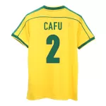 CAFU #2 Classic Brazil Home Jersey 1998 - thejerseys