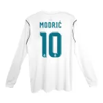 MODRIĆ #10 Classic Real Madrid Home Long Sleeve Jersey 2017/18 - thejerseys