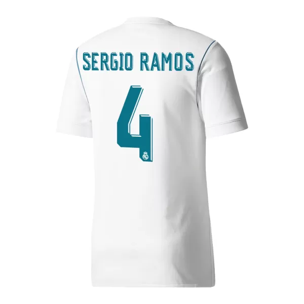 SERGIO RAMOS #4 Classic Real Madrid Home Jersey 2017/18 - thejerseys