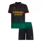 Kid's AC Milan x Off-White Fourth Away Jersey Kit(Jersey+Shorts) 2024/25 - thejerseys