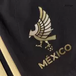 Authentic Mexico Third Away Long Sleeve Soccer Jersey Kit(Jersey+Shorts) 2025 Black - Gold Cup - thejerseys