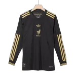 Authentic Mexico Third Away Long Sleeve Soccer Jersey Kit(Jersey+Shorts) 2025 Black - Gold Cup - thejerseys