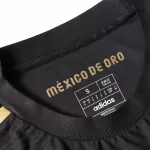 Authentic Mexico Third Away Long Sleeve Soccer Jersey Kit(Jersey+Shorts) 2025 Black - Gold Cup - thejerseys