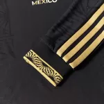 Authentic Mexico Third Away Long Sleeve Soccer Jersey Kit(Jersey+Shorts) 2025 Black - Gold Cup - thejerseys