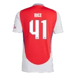[Super Quality] Men's Arsenal RICE #41 Home Soccer Jersey 2024/25 UCL - thejerseys