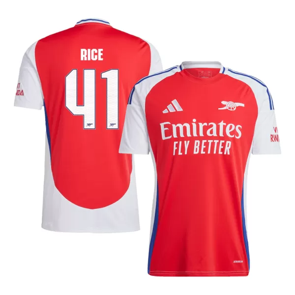 [Super Quality] Men's Arsenal RICE #41 Home Soccer Jersey 2024/25 UCL - thejerseys