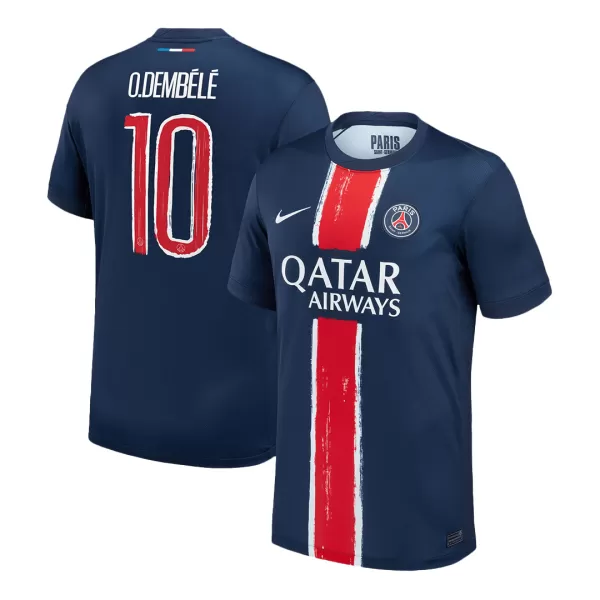 Men's PSG O.DEMBÉLÉ #10 Home Soccer Jersey 2024/25 UCL - thejerseys