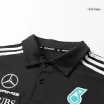 Mercedes AMG Petronas F1 Black Team Polo Shirt 2025 - thejerseys
