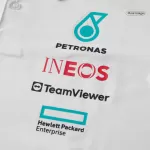 Mercedes AMG Petronas F1 White Team Polo Shirt 2025 - thejerseys