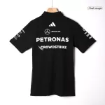 Mercedes AMG Petronas F1 Black Team Polo Shirt 2025 - thejerseys
