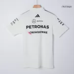 Mercedes AMG Petronas F1 White Team Polo Shirt 2025 - thejerseys