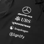 Mercedes AMG Petronas F1 Black Team Polo Shirt 2025 - thejerseys