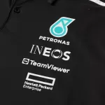 Mercedes AMG Petronas F1 Black Team Polo Shirt 2025 - thejerseys