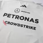 Mercedes AMG Petronas F1 White Team Polo Shirt 2025 - thejerseys